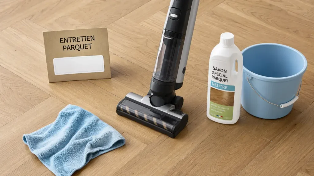 Nettoyage des parquets : microfibre et savon pour parquet vitrifié, huilé ou ciré