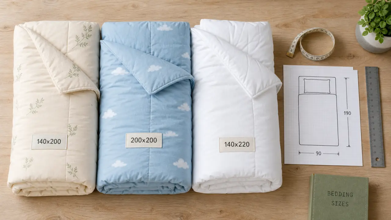 Taille de couette pour lit 90x190 : 140x200 et 200x200, 3 cas précis