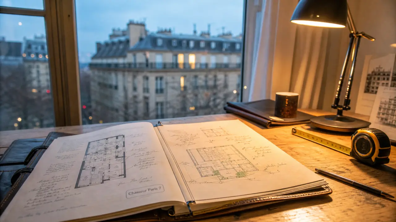 Chasseur immobilier paris 7 : dossier d’achat et plans d’appartement