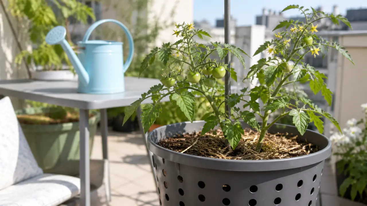 Comment cultiver des tomates en pot sur balcon : grand pot, terreau et arrosage fin