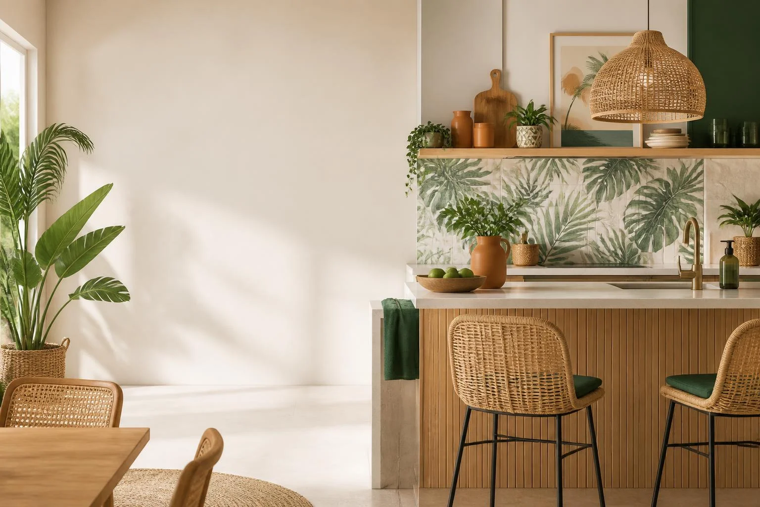 Cuisine tropicale : doser couleurs, motifs et matières