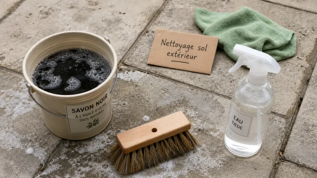 Nettoyage de sol extérieur : pourquoi éviter le karcher et quel produit choisir selon le matériau