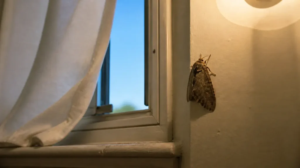 Papillon de nuit dans la maison : simple visiteur, ou mite à traiter ?
