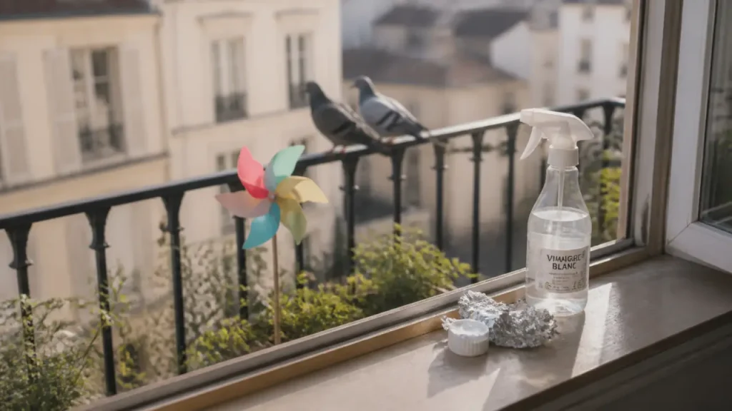 Vinaigre, épices, aluminium : des recettes de grand-mère utiles contre les pigeons, mais pas durables