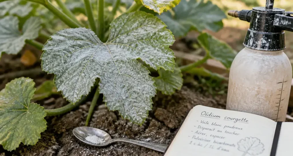 Oïdium de la courgette : 2 champignons responsables et 4 solutions naturelles pour sauver vos plants