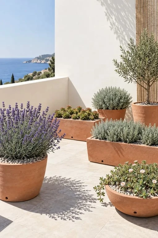 Plantes plein soleil sans arrosage ou presque sur un balcon en pots et jardinières