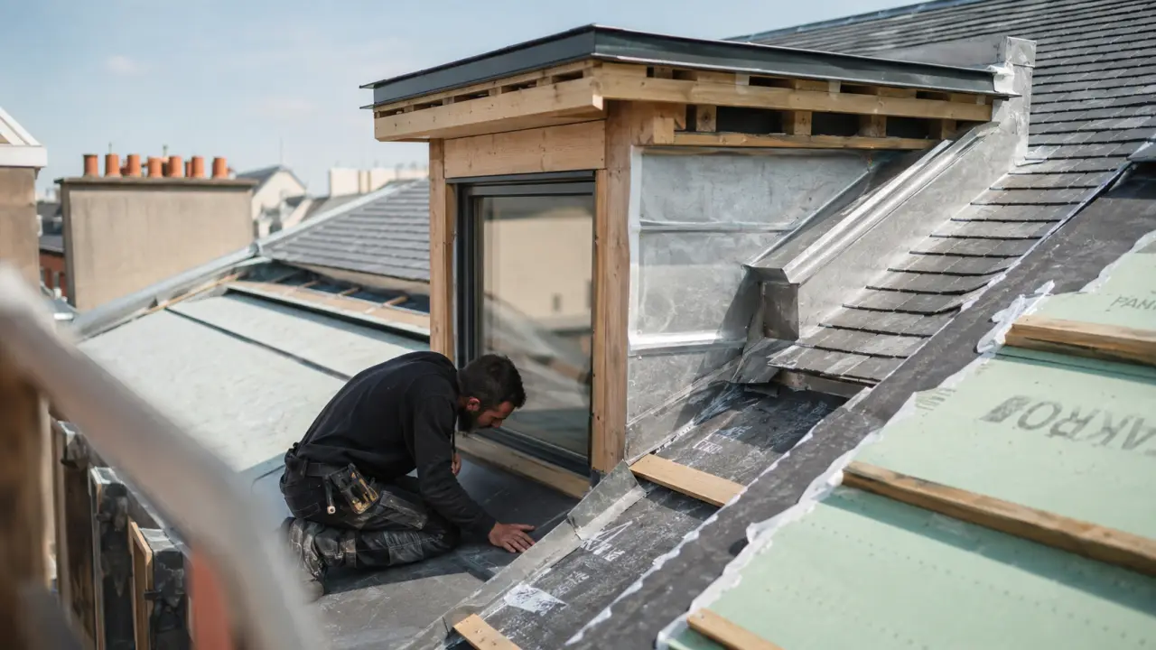 Maison chien assis sur chantier : charpente à reprendre sous combles