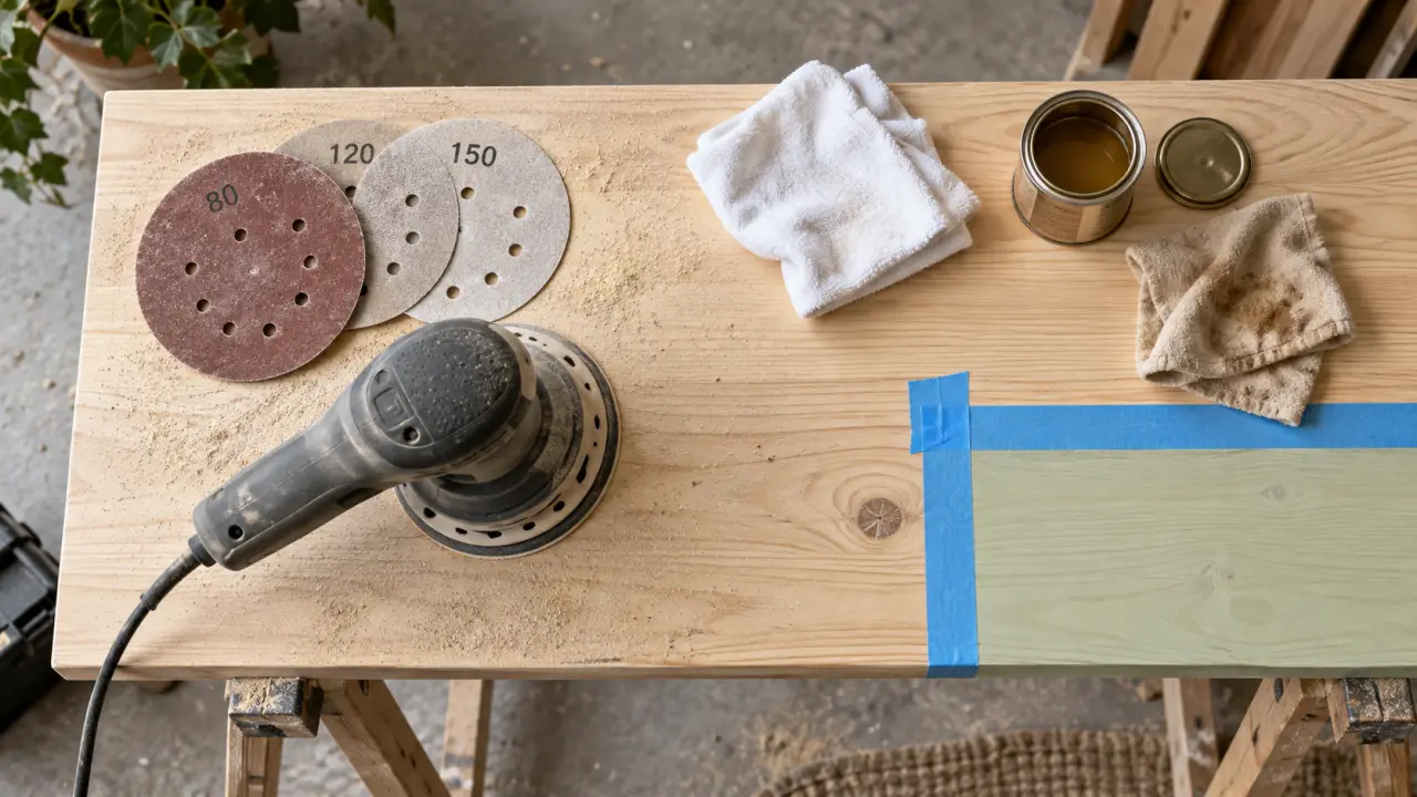 Poncer table bois sans creuser : papiers abrasifs grains et finitions