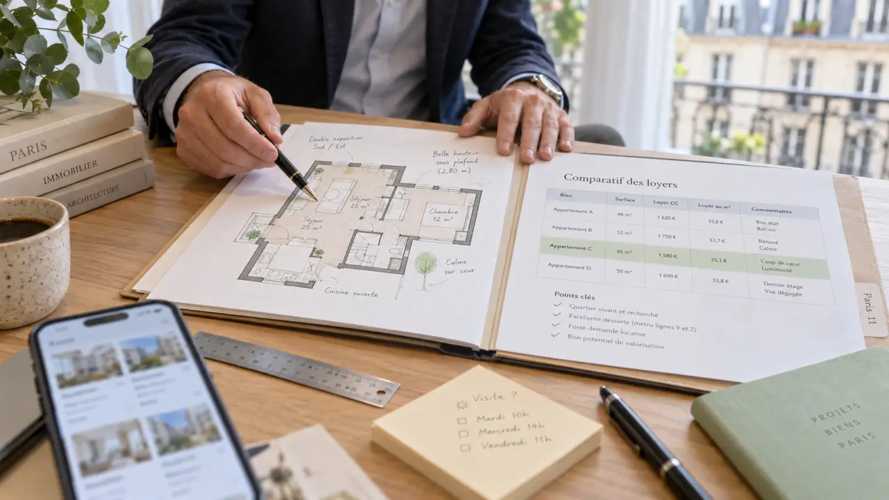 Chasseur immobilier paris 11 : plan d’appartement et vérification