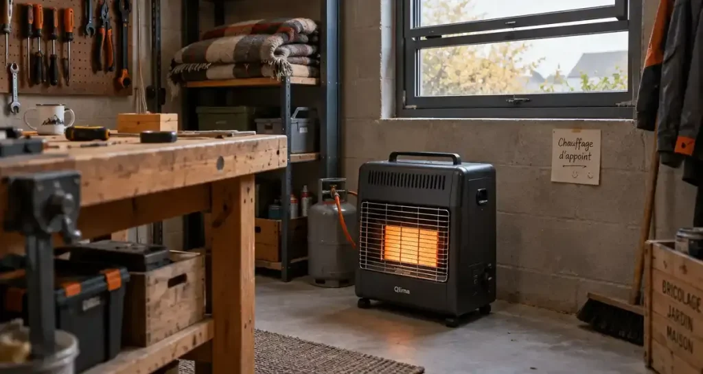 Chauffage d&rsquo;appoint au gaz : butane ou propane, comment bien l&rsquo;utiliser avec un modèle Bricomarché ?