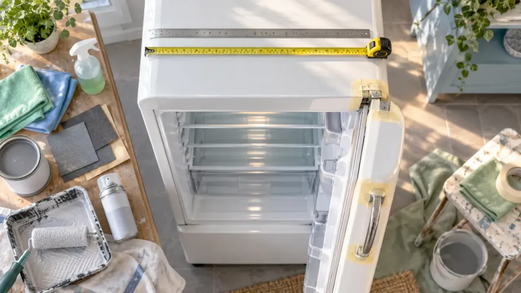 Peinture frigo : 4 à 5 couches fines pour éviter les coulures