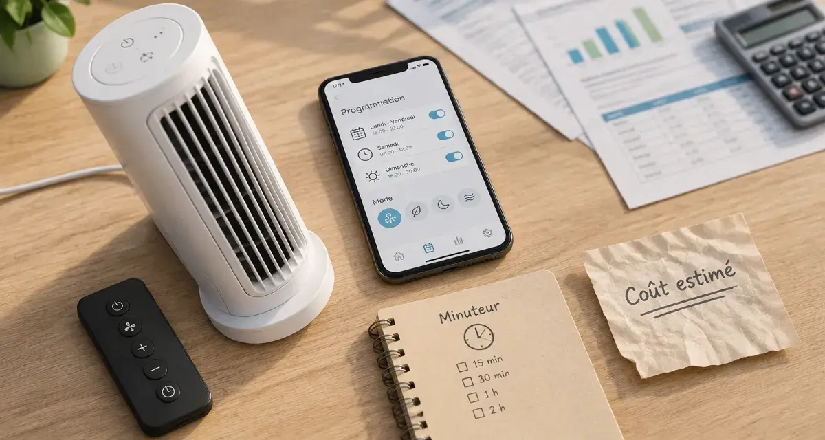 Ventilateur connecte pour dormir sans bruit